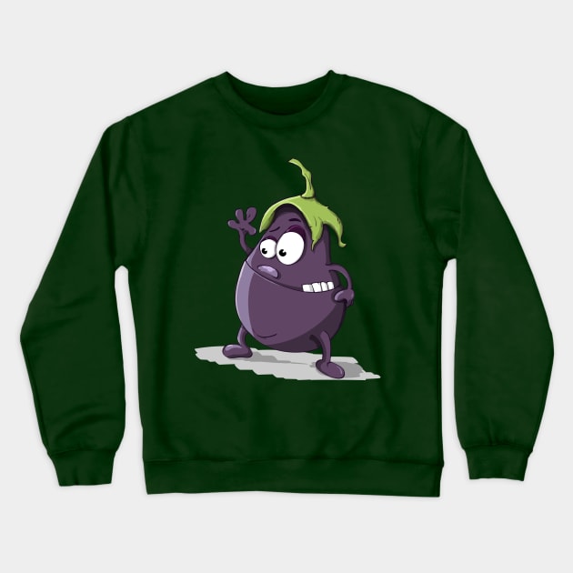 eggplant Crewneck Sweatshirt by Empresa International